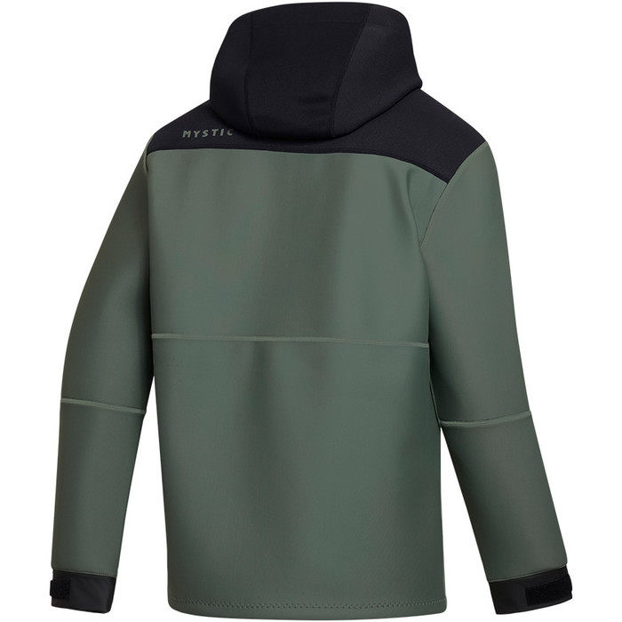 2024 Mystic Mens Fulmar 3/2mm Neoprene Hoodie 35017.230320 - Dark Olive